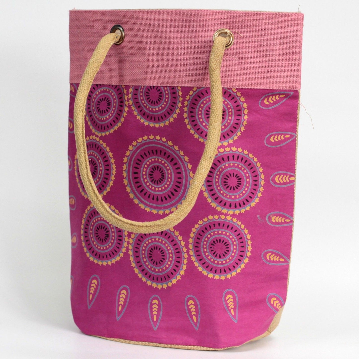 Barrel Shopping Bag 38x37cm Pink Alpana (asst)