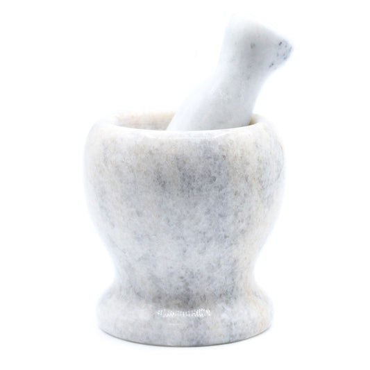 Large Grey Marble Pestle & Mortar - 11x10cm